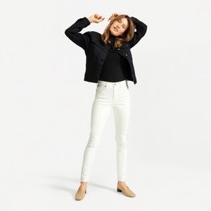 Everlane High Rise Skinny Jean Bone